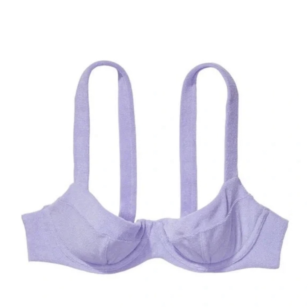 NWT Victoria’s Secret Lilac Terry Cloth Bikini Set Sz XL/36DD